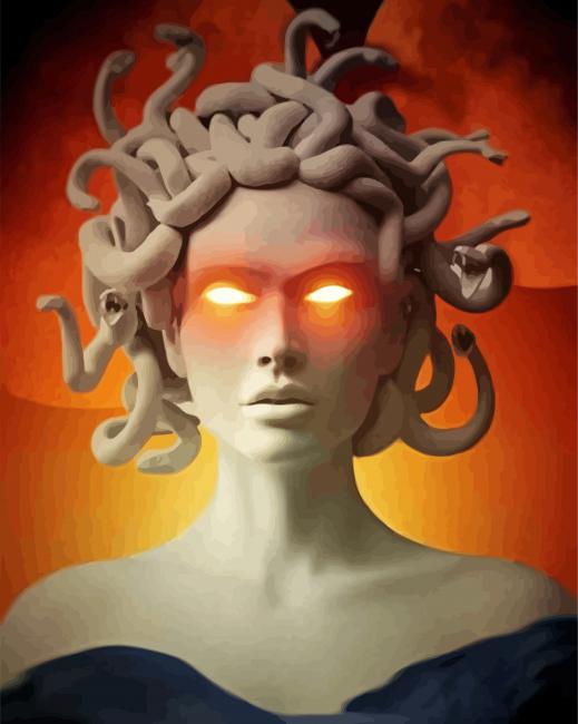 Medusa paint by number