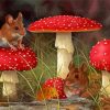 Mice And Toadstools paint by number