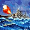 Military Navy Battleship paint by number