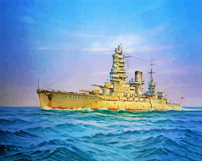 Military Navy Ship paint by number