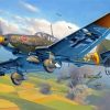 Military Stuka Plane paint by number