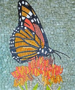 Mosaic Butterfly paint by number