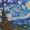 Mosaic Starry Night paint by number