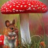 Mouse Under Toadstool paint by number