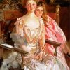 Mrs Fiske Warren And Her Daughter By Sargent paint by numbers