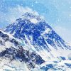 Mountain Everest In Snow paint by numbers