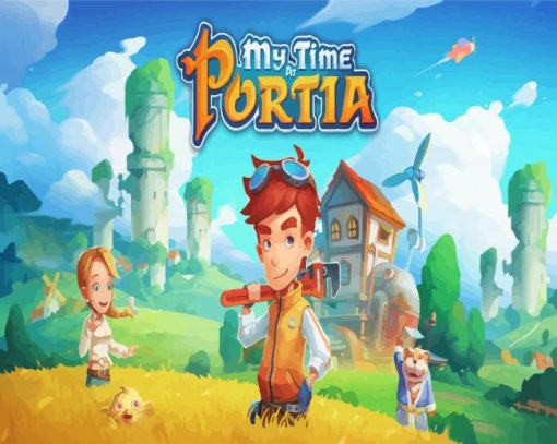 My time At Portia Video Game paint by number