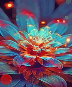 Mystical Flower paint by number