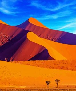 Namibia Desert Landscape paint by number
