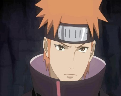 Naruto Anime Character Yahiko paint by numbers