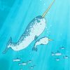 Narwhal Art paint by number