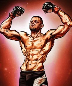 Nate Diaz Art paint by number