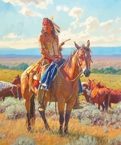 Native American Ranching paint by numbers