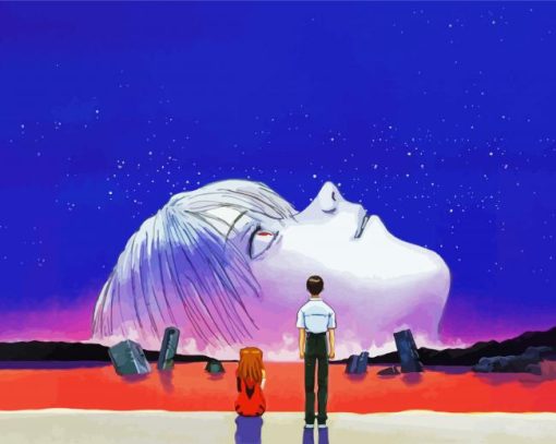 Neon Genesis Evangelion Anime paint by numbers