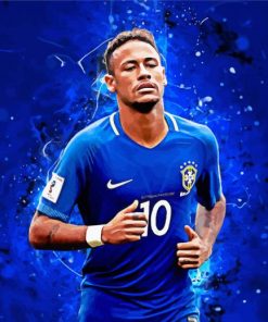 Neymar Football Player paint by number