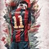 Neymar JR Barcelona Player paint by number