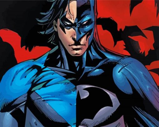 Nightwing Batman paint by numbers