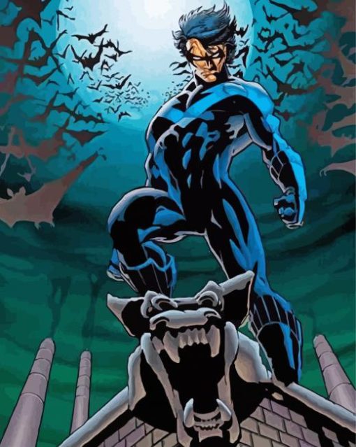 Nightwing Dick Grayson paint by numbers
