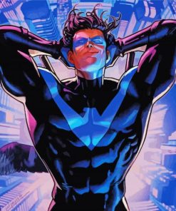Nightwing Superhero paint by numbers