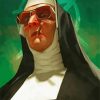 Nun Smoking paint by number