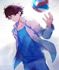 Oikawa Volleyball Player paint by number
