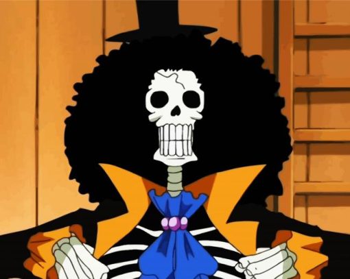 One Piece Brook paint by number