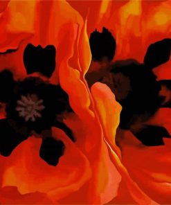Oriental Poppies Georgia O’Keeffe paint by number