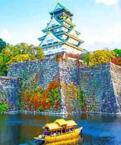 Osaka Castle Park paint by number