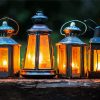 Outdoor Lanterns paint by number