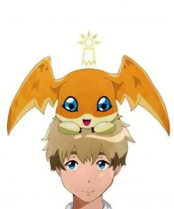 Patamon Digimon Anime paint by number