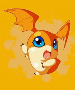 Patamon paint by number