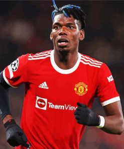 Paul Pogba Soccer Player paint by number