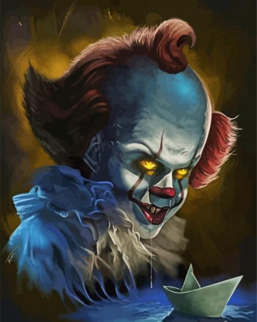 Pennywise Scary Clown paint by number