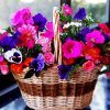 Petunia Basket paint by number