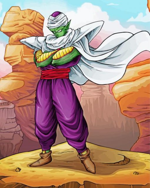 Piccolo Dragon Ball Anime paint by number