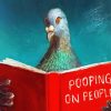Pigeaon Reading A Book paint by numbers