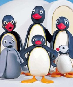 Pingu paint by number