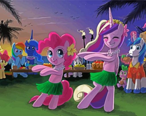 Pinkie Pie Dancing paint by number