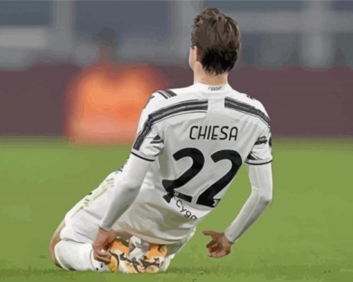 Player Federico Chiesa paint by number