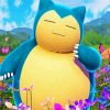 Pokemon Snorlax paint by numbers