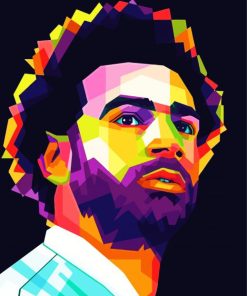 Pop Art Mohamed Salah paint by numbers