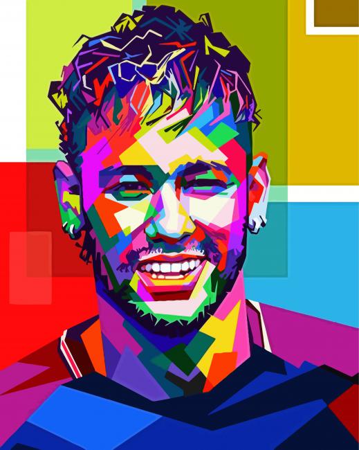 Pop Art Neymar paint by numbers
