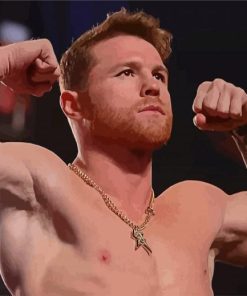 Professional Boxer Canelo paint by number