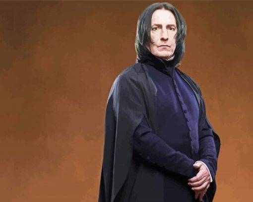 Professor Serverus Snape paint by numbers