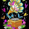 Psychedelic Gramophone paint by number