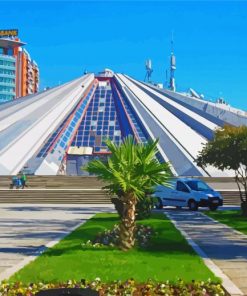Pyramid Of Tirana paint by number