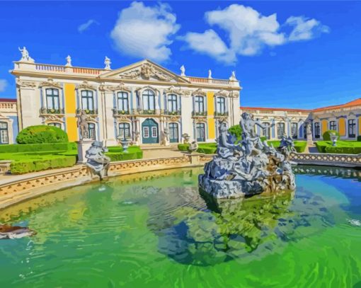 Queluz National Palace Sintra paint by numbers