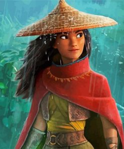 Raya And The Last Dragon Animated Movie paint by number