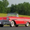 Red Classic Chevrolet Impala paint by numbers