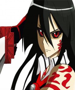 Red Eyed Akame paint by number